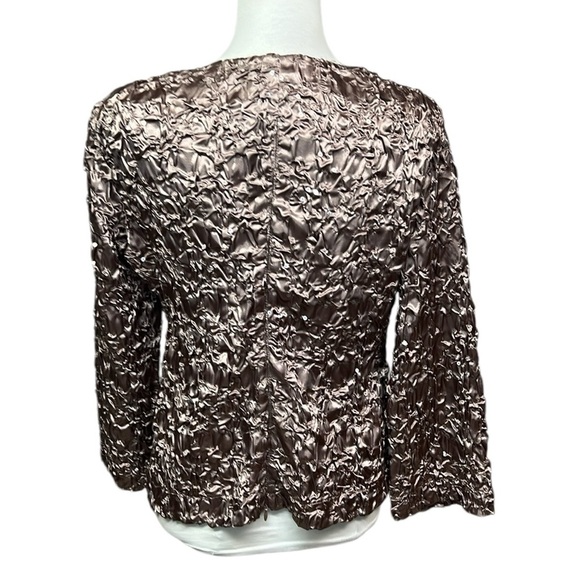 Cachet Crinkled Sequin Blouse - Picture 3 of 4